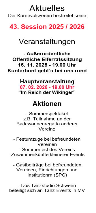 Aktuelles bei Startseite 43.Session 25 u 26